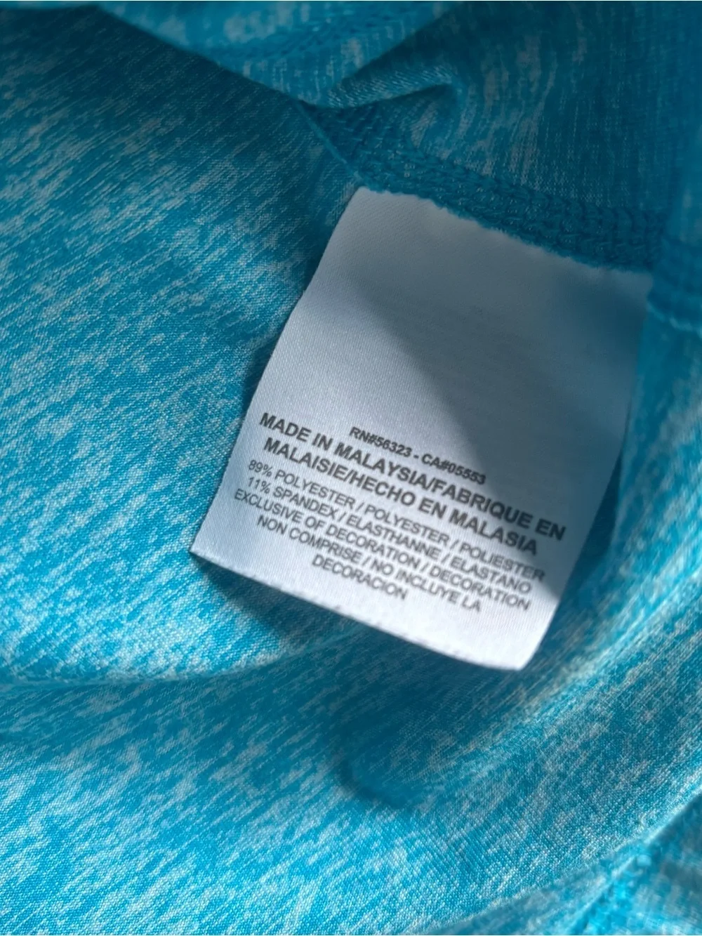 Nike Blue Heather Quarter-Zip Long Sleeve Pullover